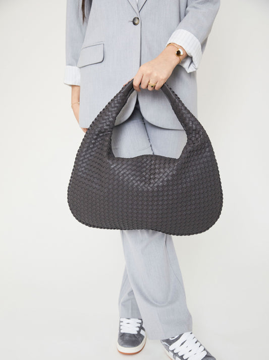 Everyday Leather Bag - Gray