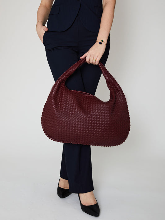 Everyday Leather Bag - Red Wine