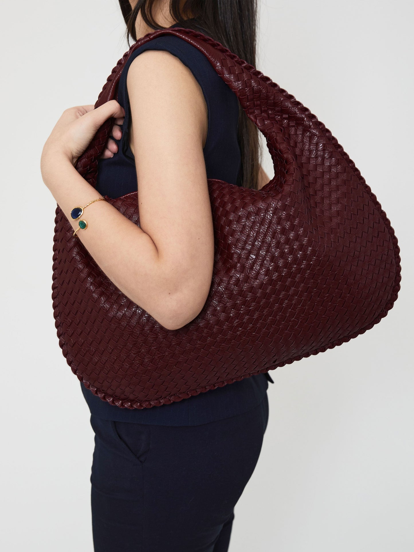 Everyday Leather Bag - Red Wine
